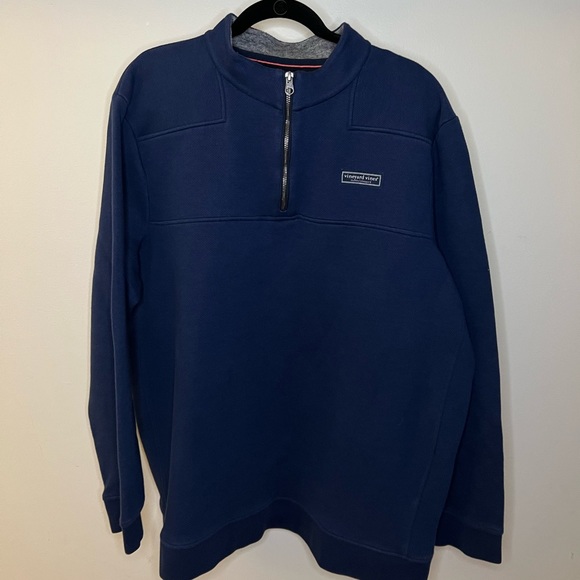 VINEYARD VINES - MENS - 1/4 ZIP COLLEGIATE SHEP SHIRT - BIG & TALL - XXL - Picture 2 of 3